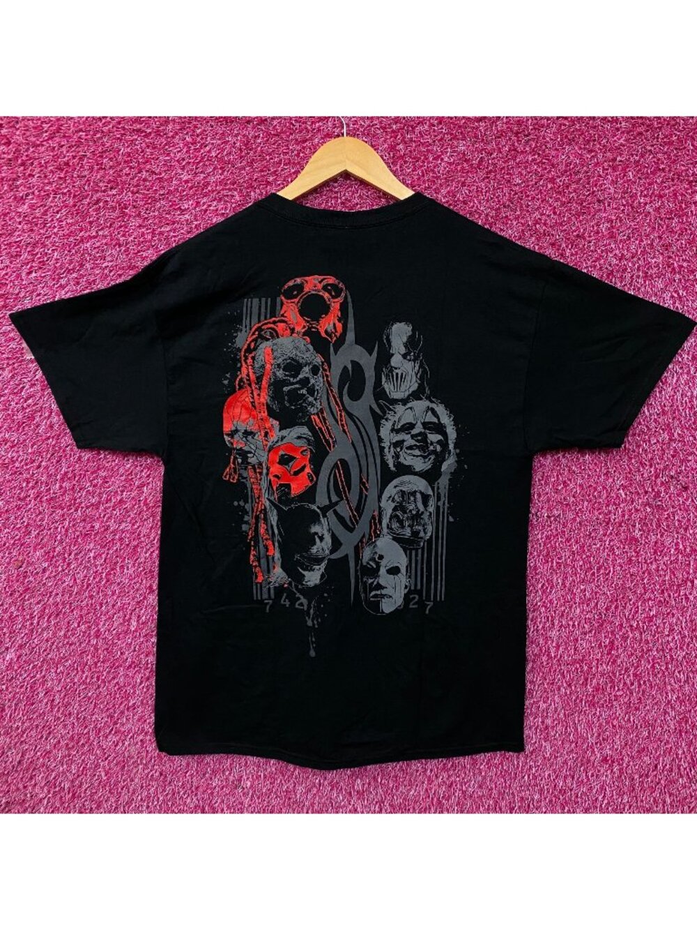 Slipknot Masked Logo Nu Metal Band T-Shirt Large